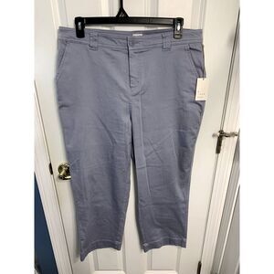 A New Day Grey High Rise Straight Leg Ankle Pants Size 16 NWT